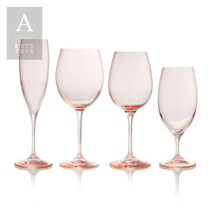 AURORA BLUSH GLASSWARE COLLECTION
