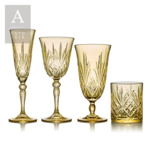 MELODIA AMBER GLASSWARE COLLECTION
