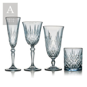 MELODIA INDIGO GLASSWARE COLLECTION