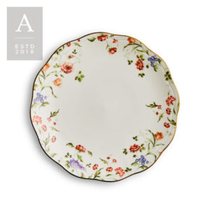 ASHLEIGH SALAD PLATE - RIM DECOR