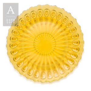 ELIZA AMBER CHARGER PLATE