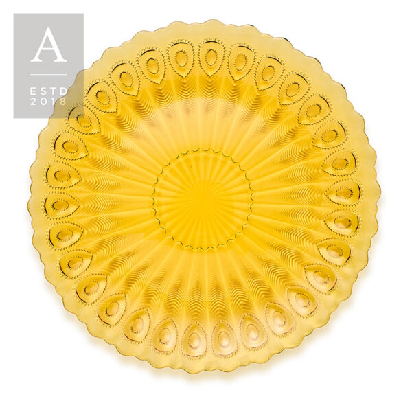 ELIZA AMBER CHARGER PLATE