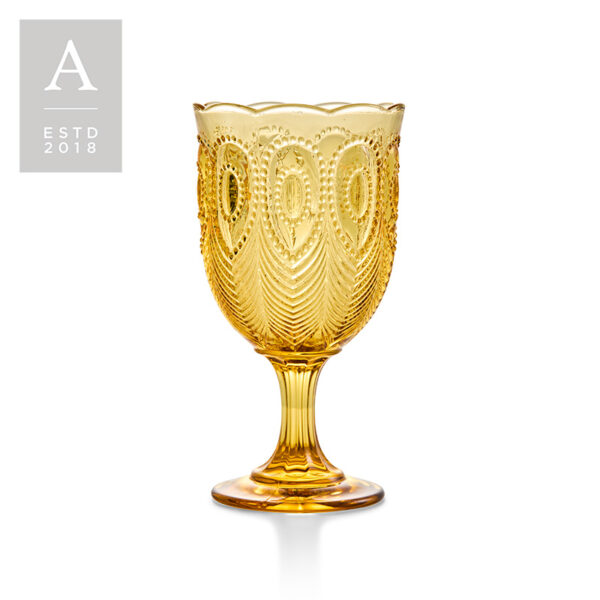 ELIZA AMBER GOBLET