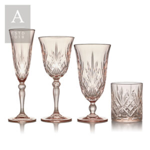 MELODIA BLUSH GLASSWARE COLLECTION