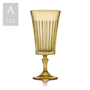 TIMELESS AMBER WATER GOBLET